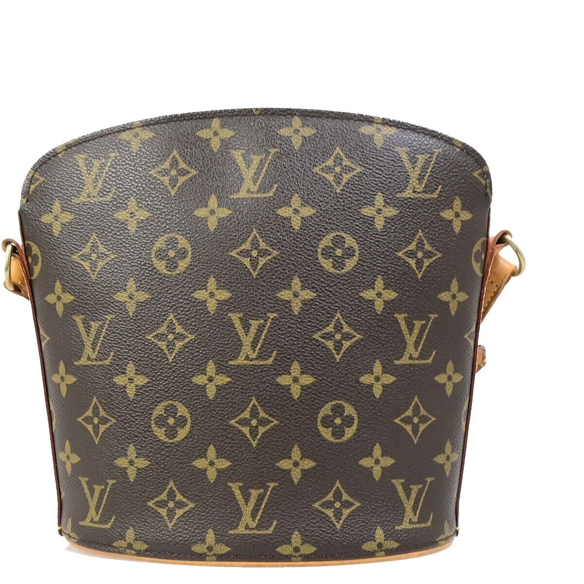 Louis Vuitton Drouot Brown Canvas Shoulder Bag