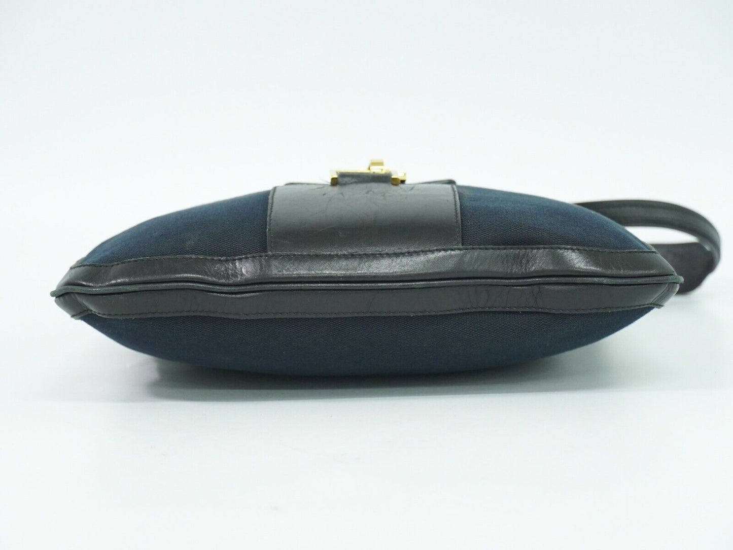 Gucci Jackie Navy Canvas Shoulder Bag