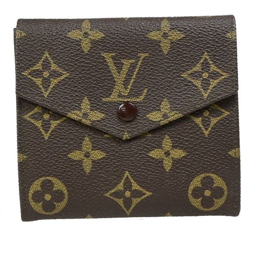 Louis Vuitton Porte-monnaie Brown Canvas Wallet Accessories