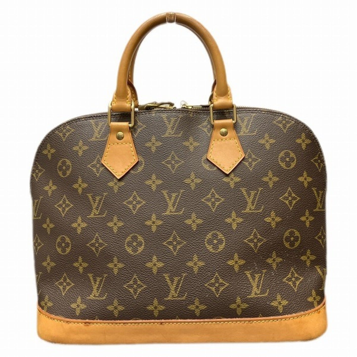 Louis Vuitton Alma Brown Canvas Hand Bag