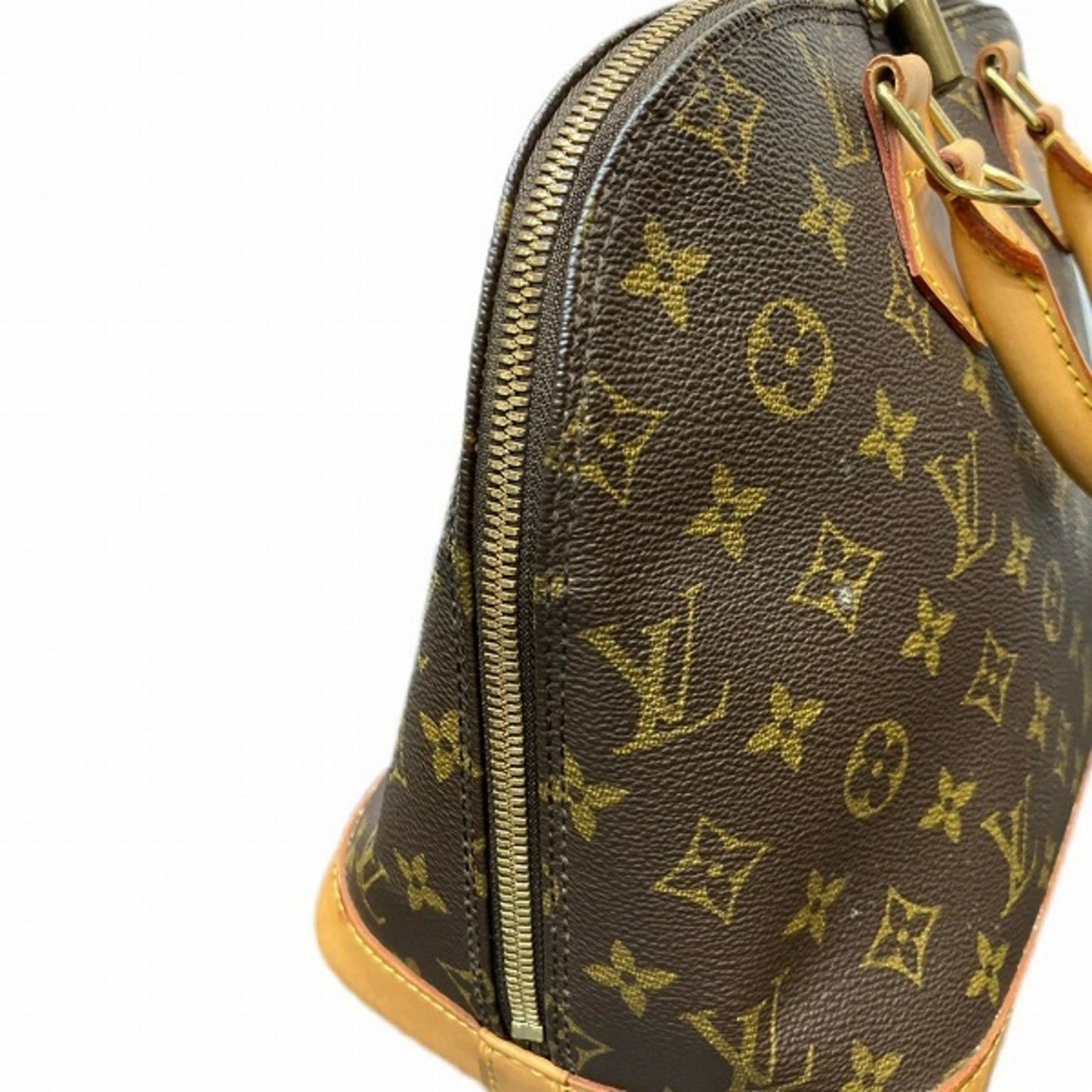 Louis Vuitton Alma Brown Canvas Hand Bag