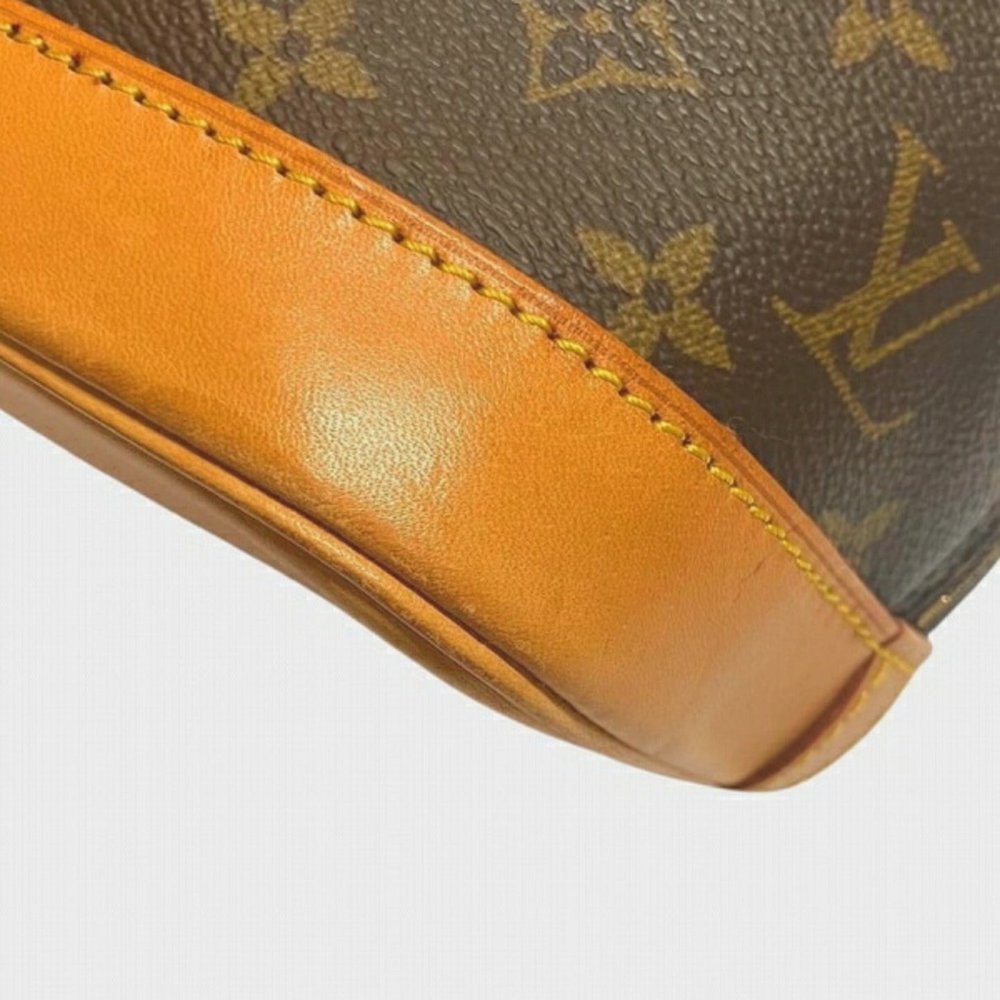 Louis Vuitton Alma Brown Canvas Hand Bag