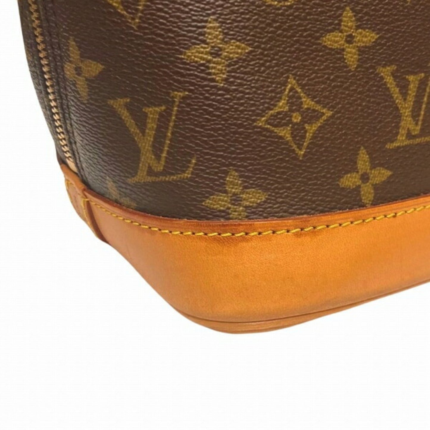 Louis Vuitton Alma Brown Canvas Hand Bag