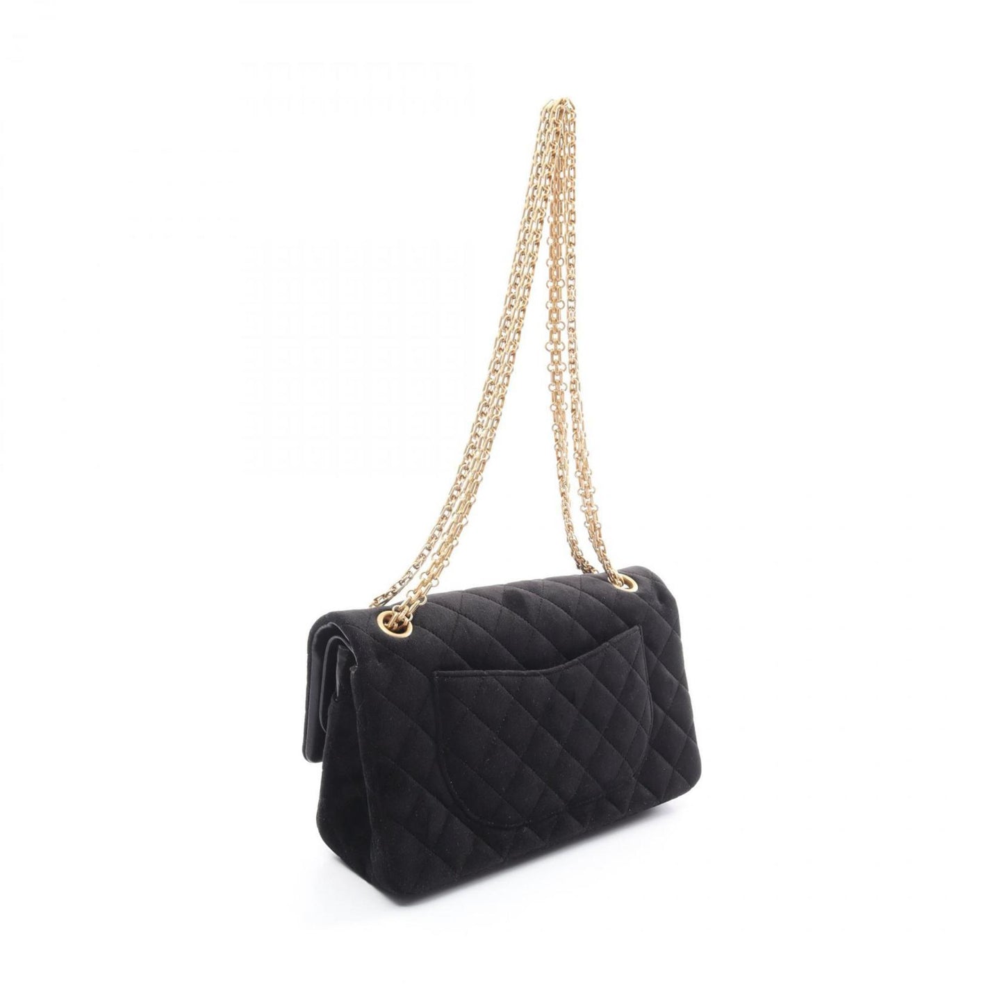 Chanel 2,55 Black Suede Shoulder Bag