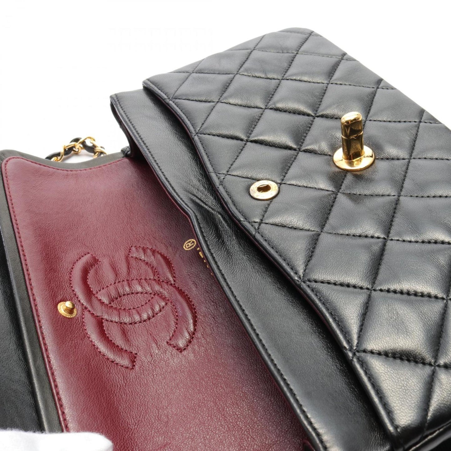 Chanel Timeless Black Leather Shoulder Bag