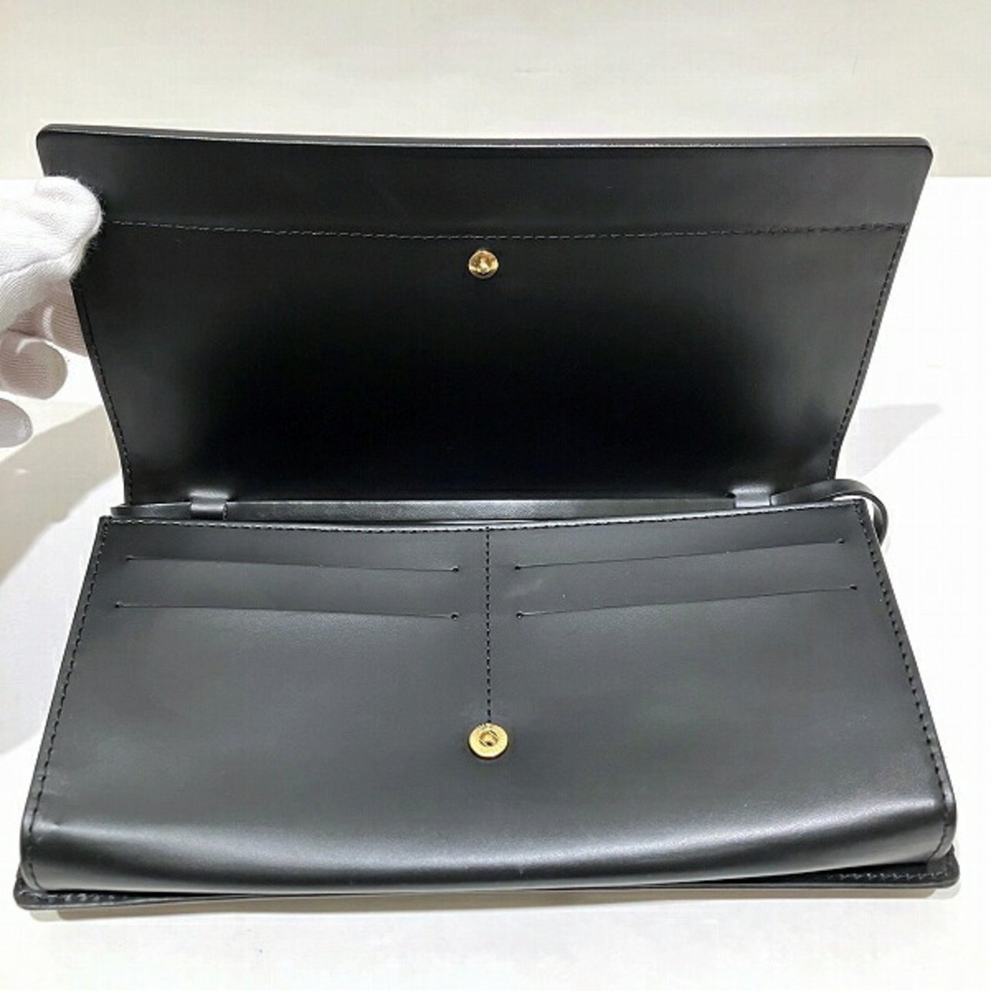 Louis Vuitton Honfleur Black Leather Clutch Bag