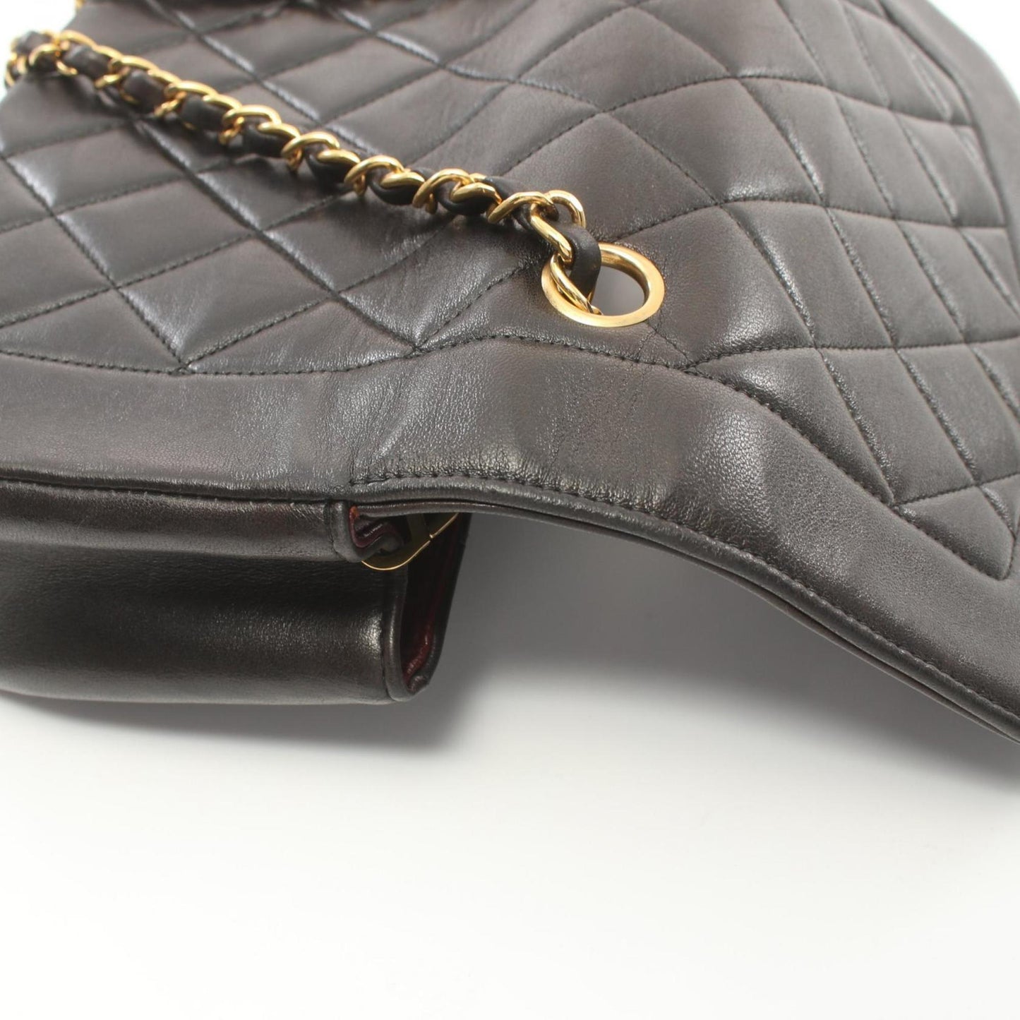 Chanel Diana Black Leather Shoulder Bag