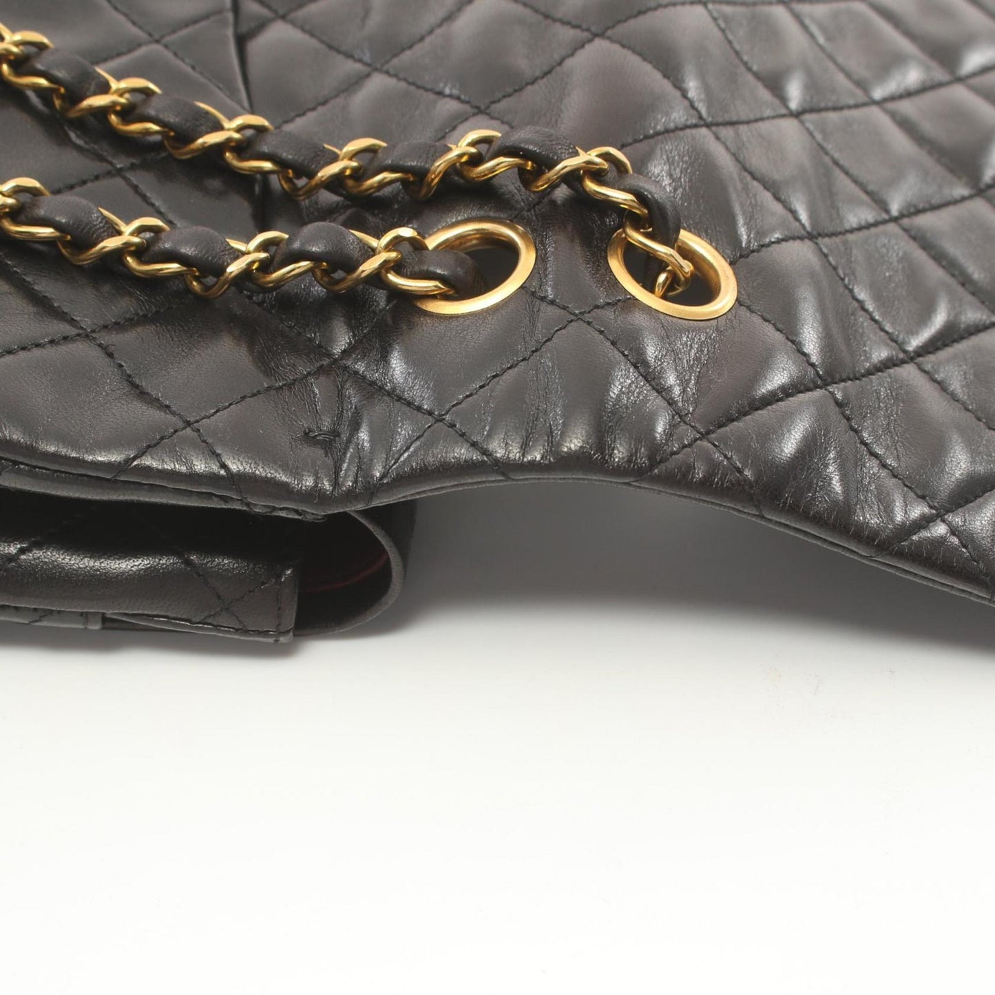 Chanel Timeless Black Leather Shoulder Bag