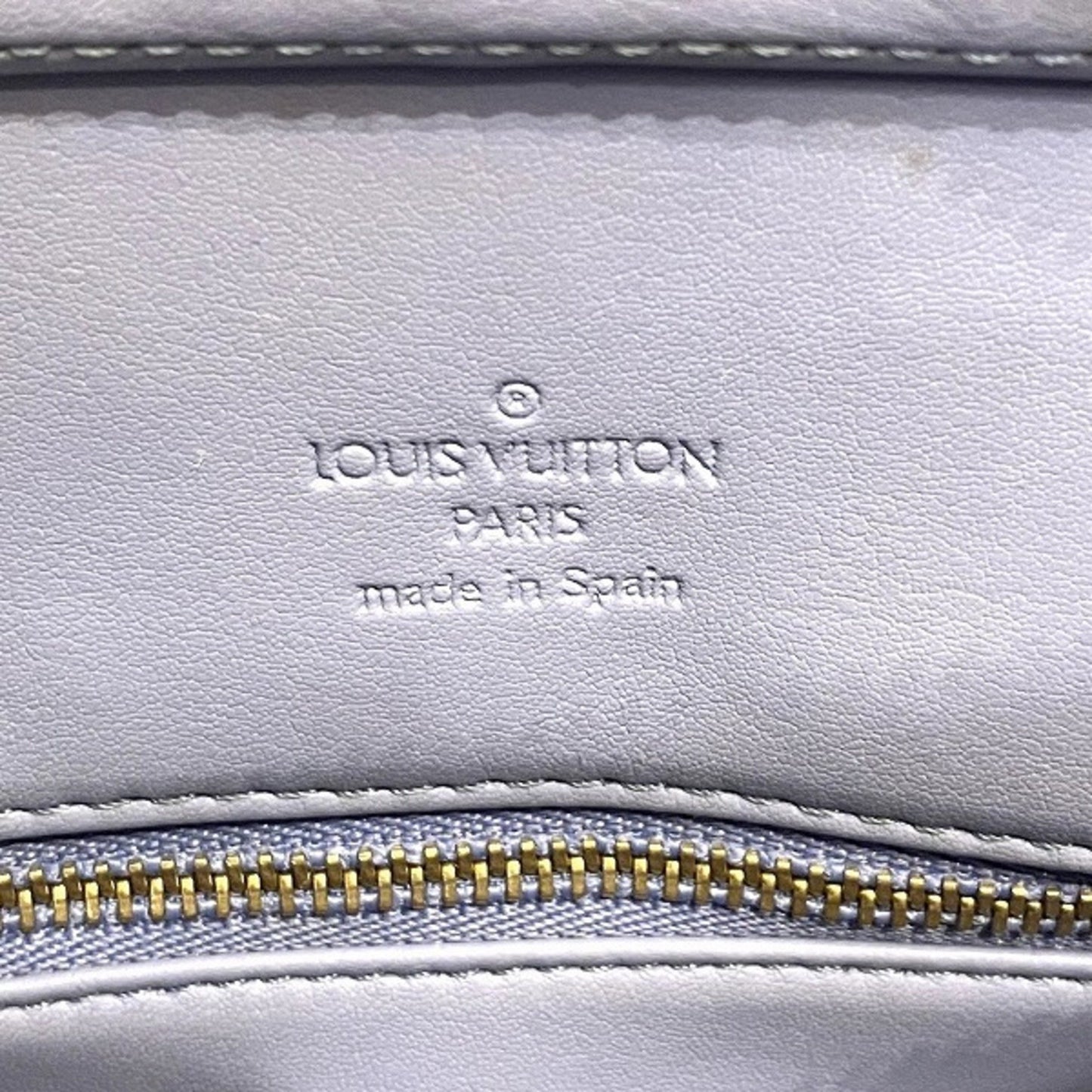 Louis Vuitton Houston Grey Patent Leather Tote Bag