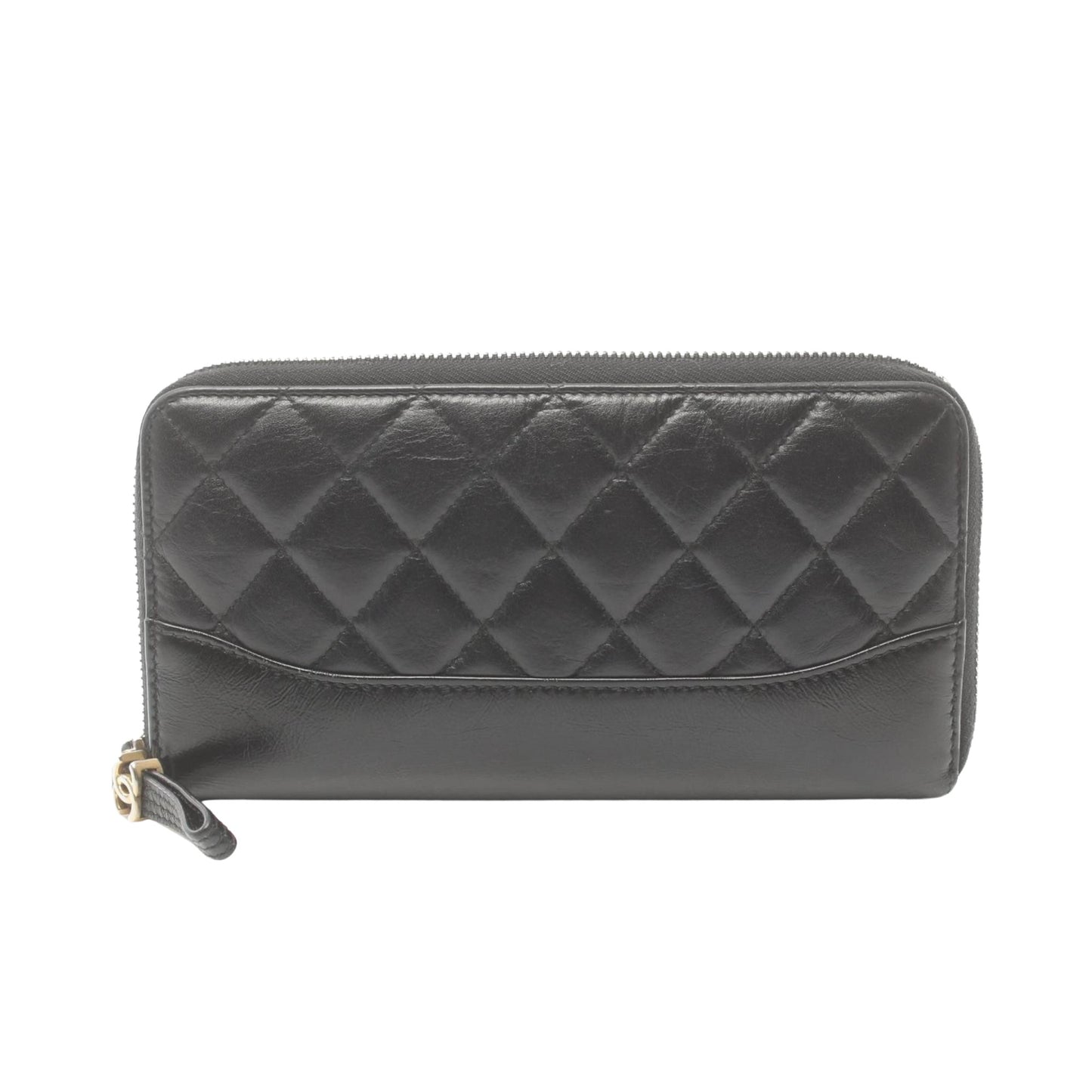 Chanel Matelassé Black Leather Wallet Accessories