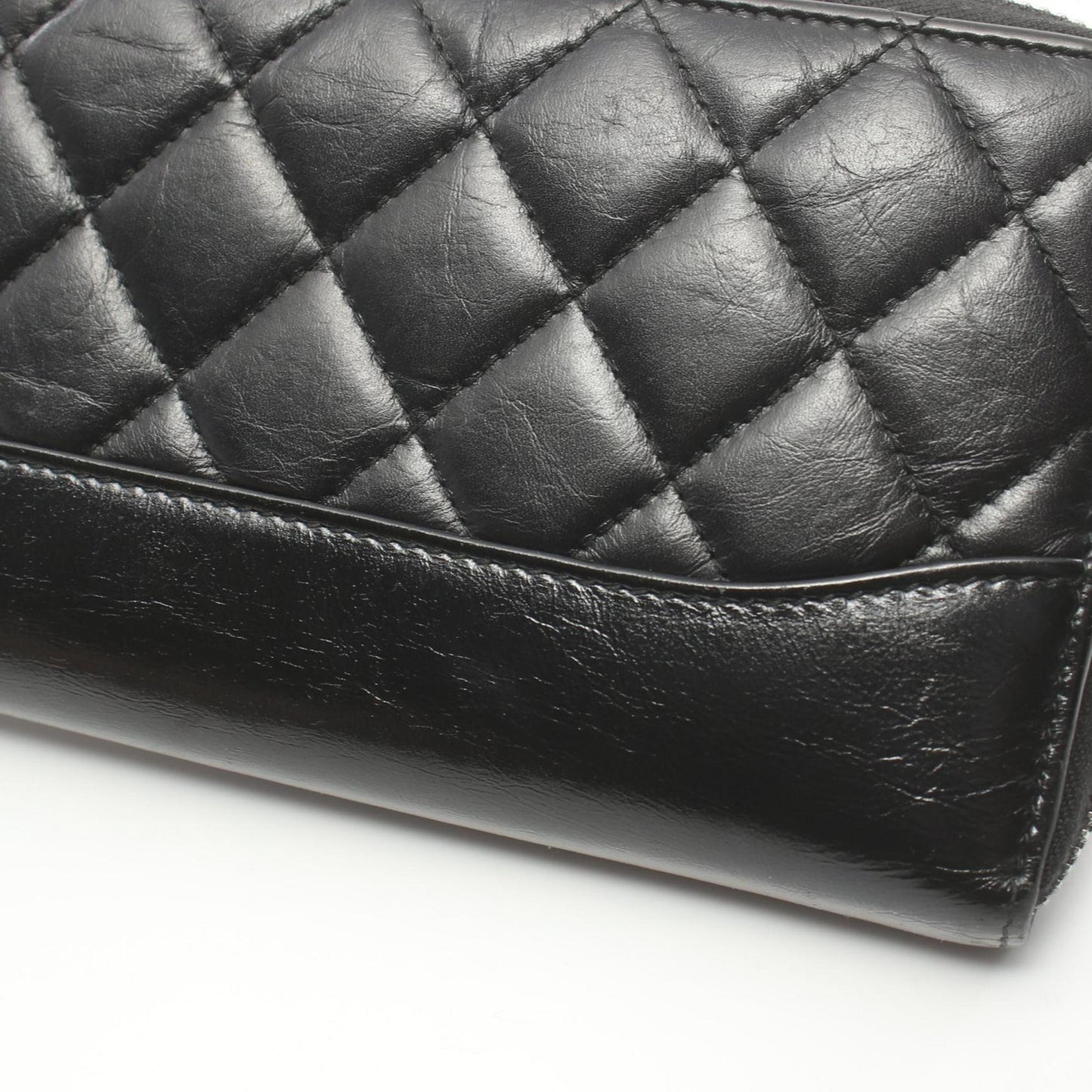 Chanel Matelassé Black Leather Wallet Accessories