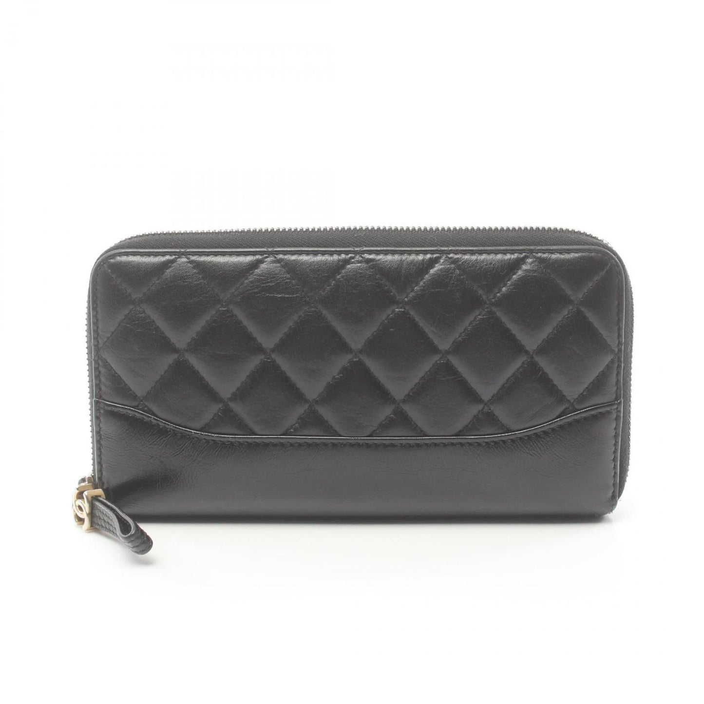 Chanel Matelassé Black Leather Wallet Accessories