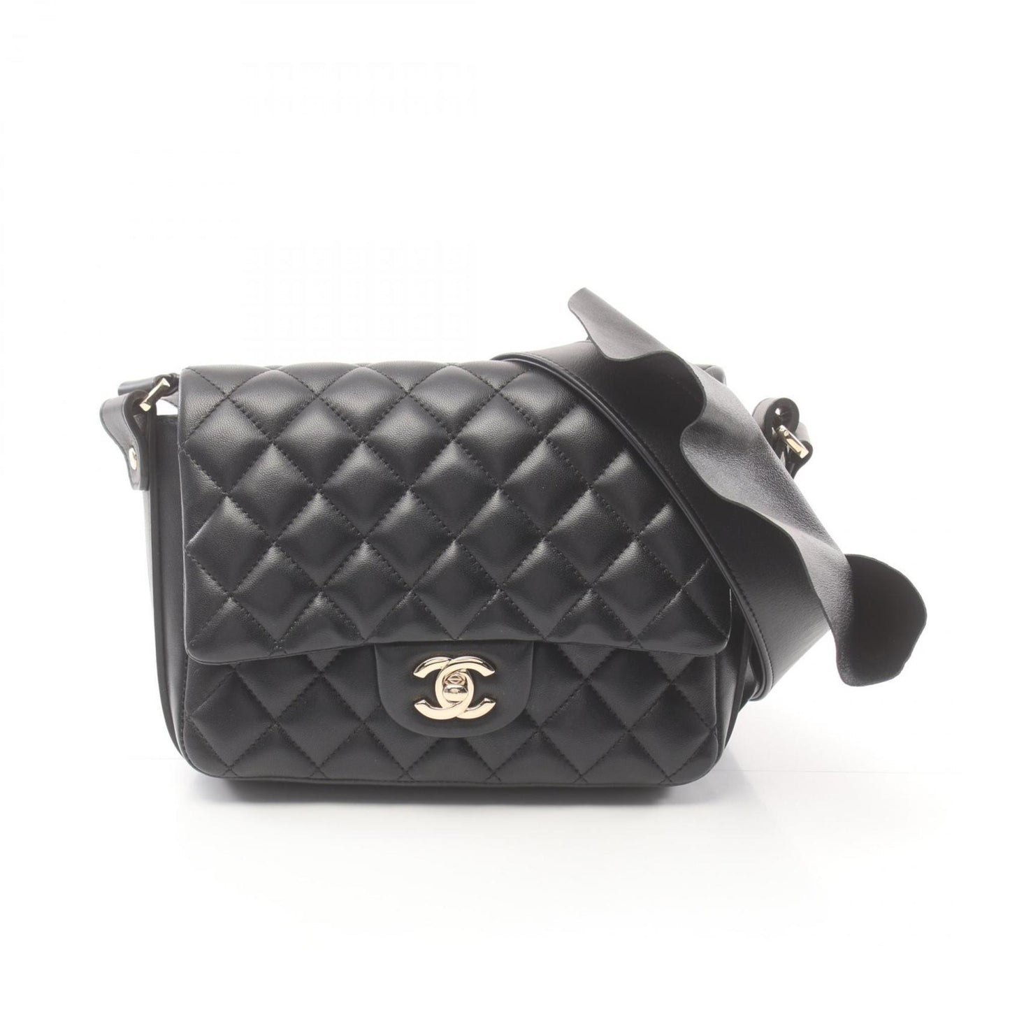 Chanel Timeless Black Leather Shoulder Bag