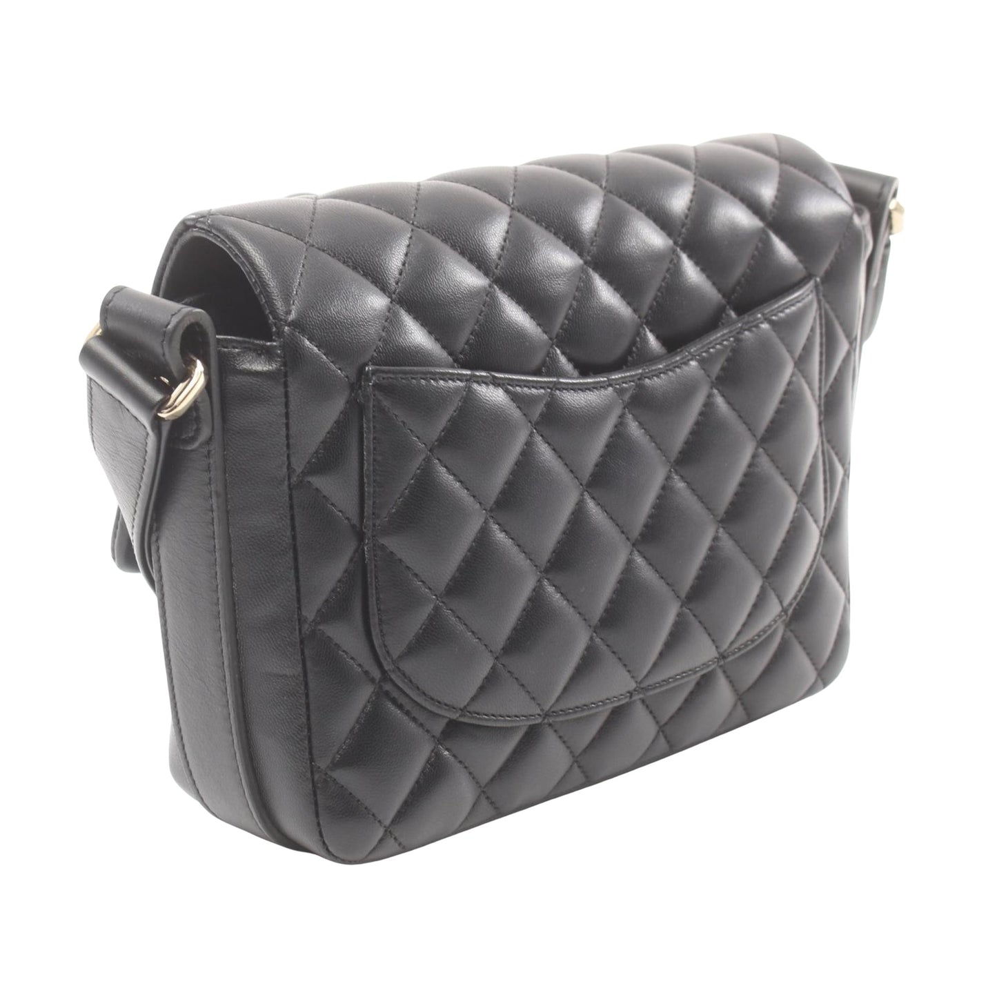 Chanel Timeless Black Leather Shoulder Bag