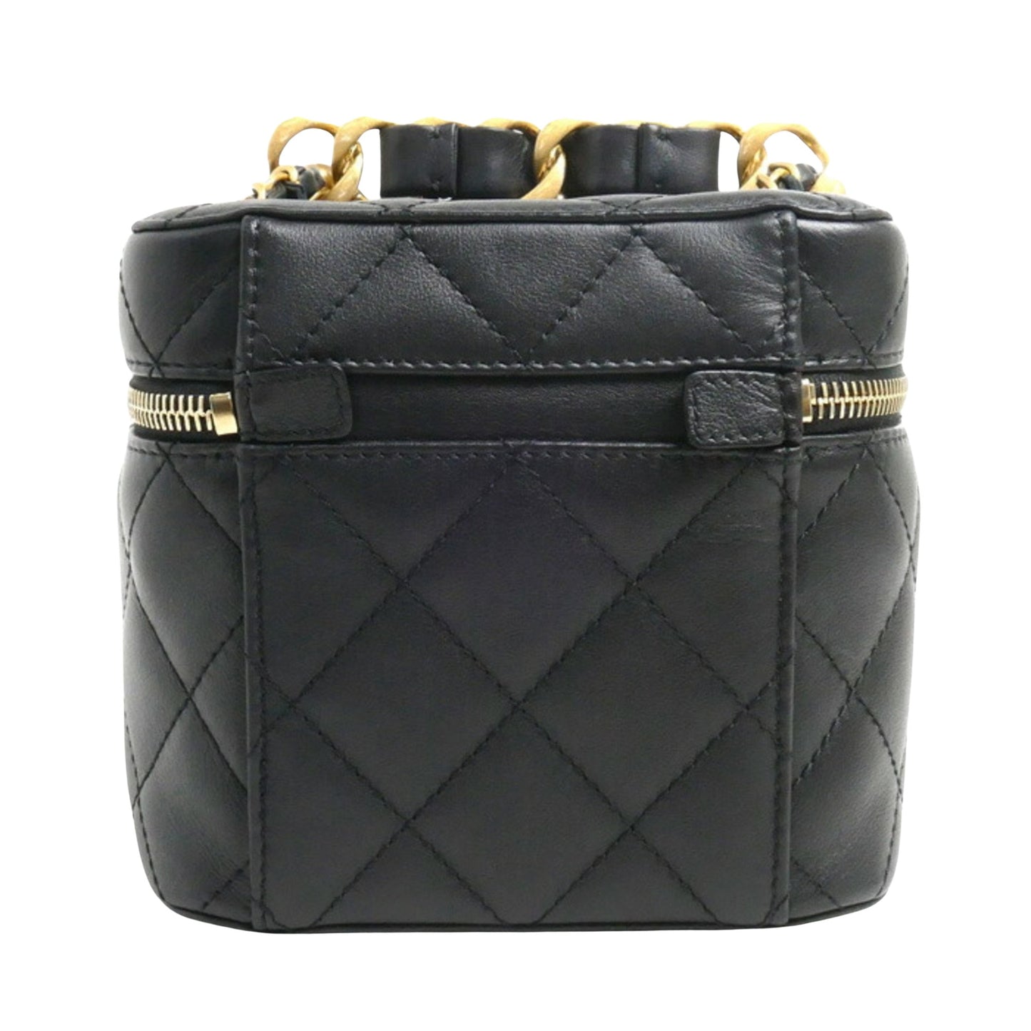 Chanel Black Pony-style Calfskin Shopper Bag