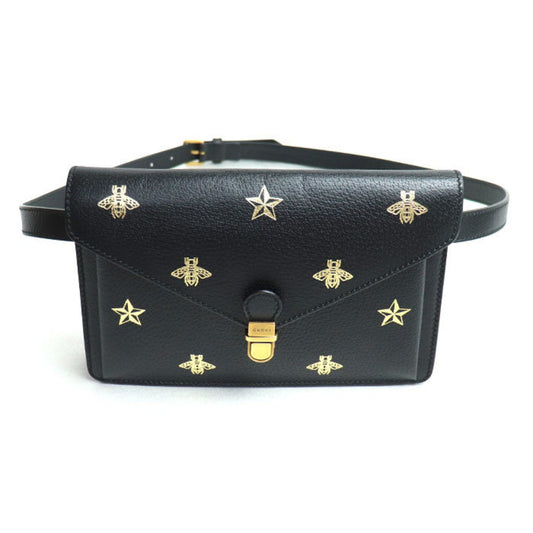 Gucci Black Leather Clutch Bag