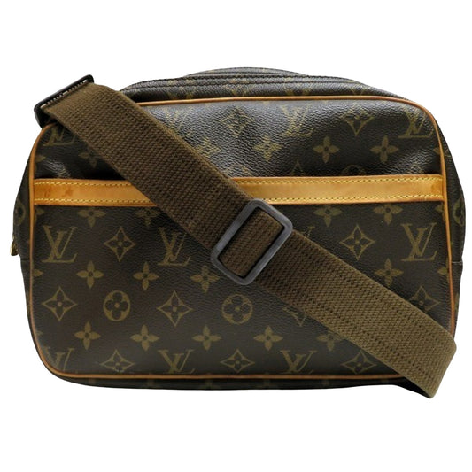 Louis Vuitton Reporter Brown Canvas Shoulder Bag