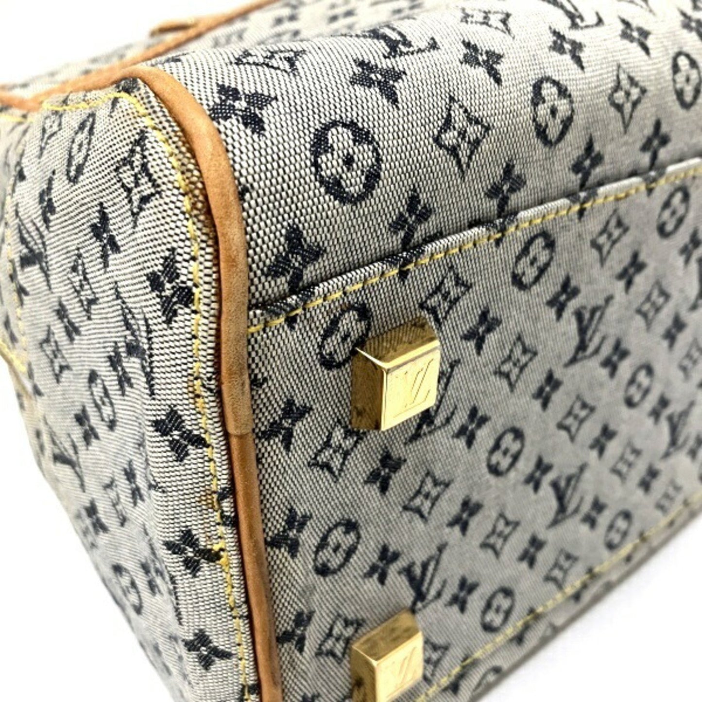 Louis Vuitton Marie Navy Canvas Travel Bag