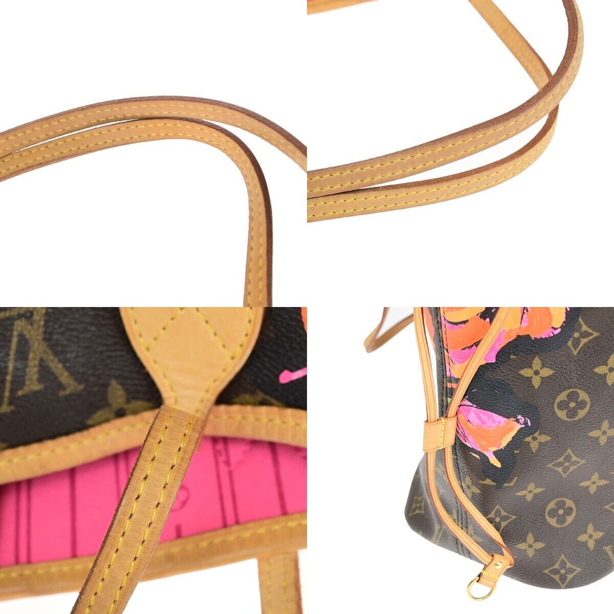 Louis Vuitton Neverfull MM Brown Canvas Tote Bag