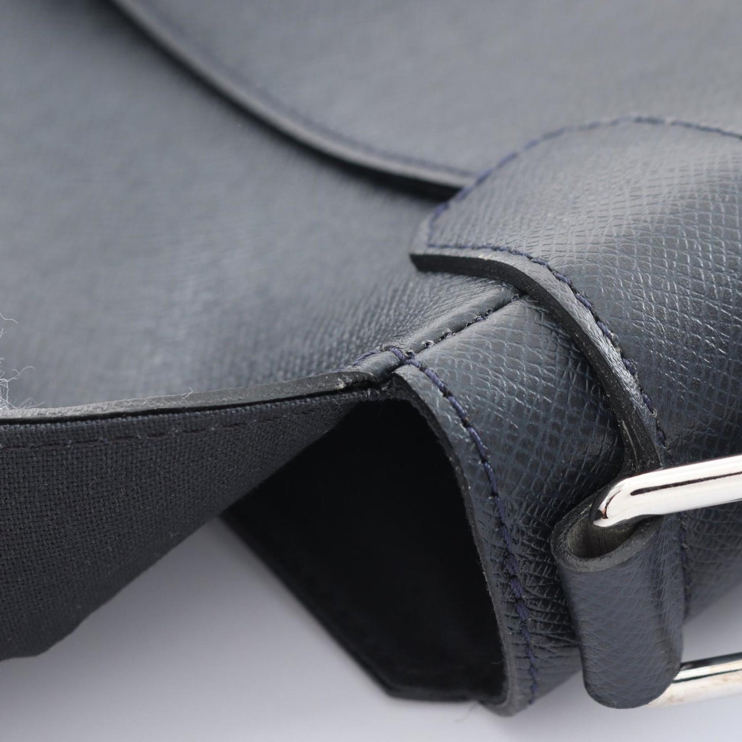 Louis Vuitton Milo Navy Leather Shoulder Bag