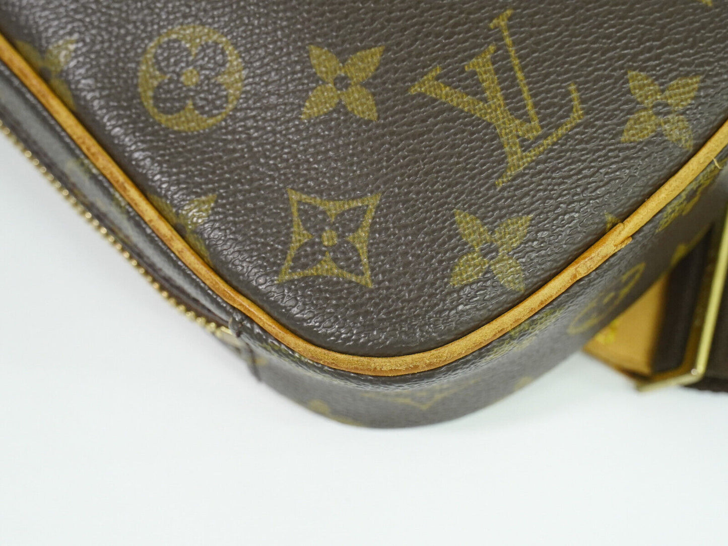 Louis Vuitton Pochette gange Brown Canvas Clutch Bag