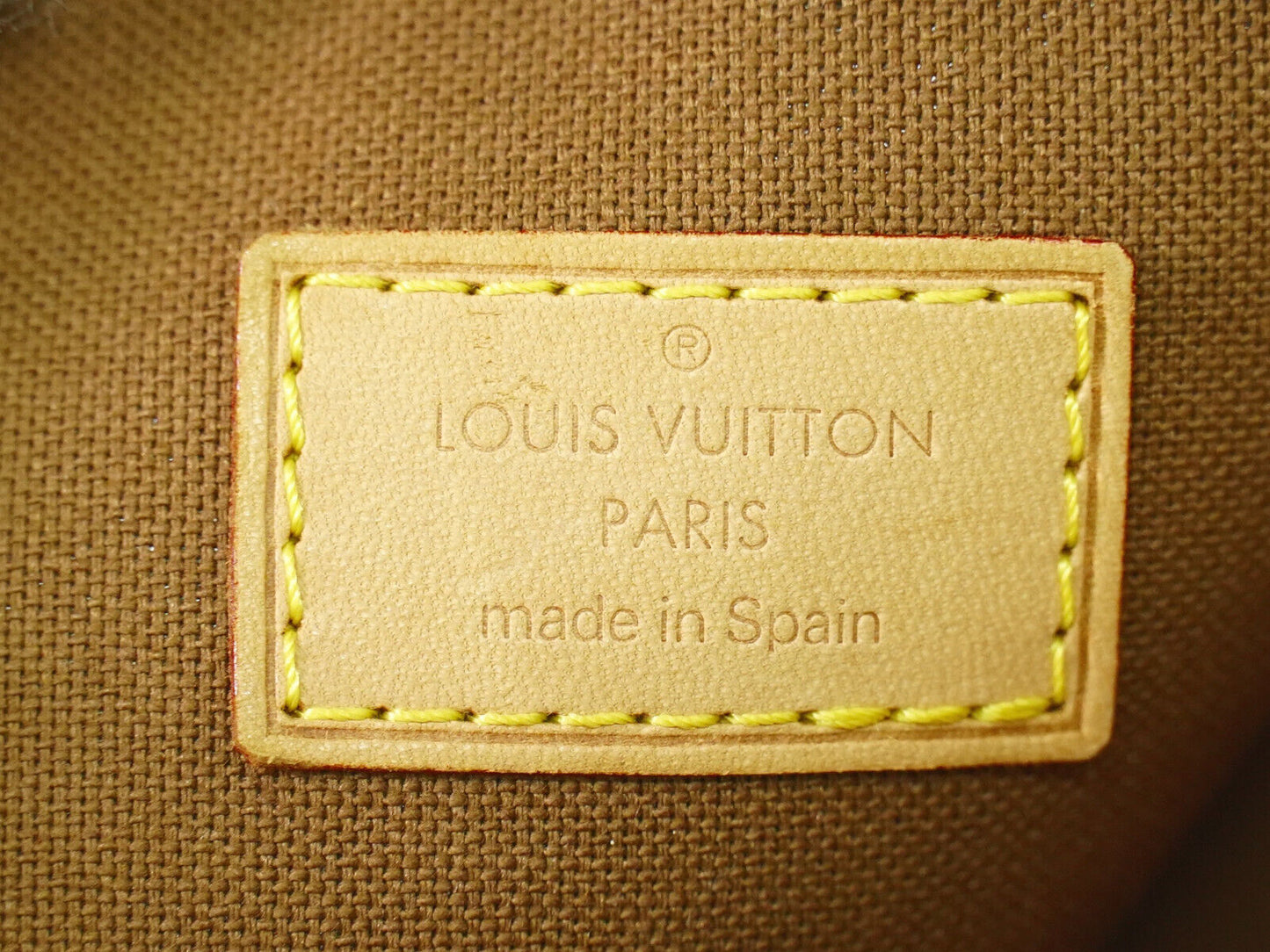 Louis Vuitton Pochette gange Brown Canvas Clutch Bag