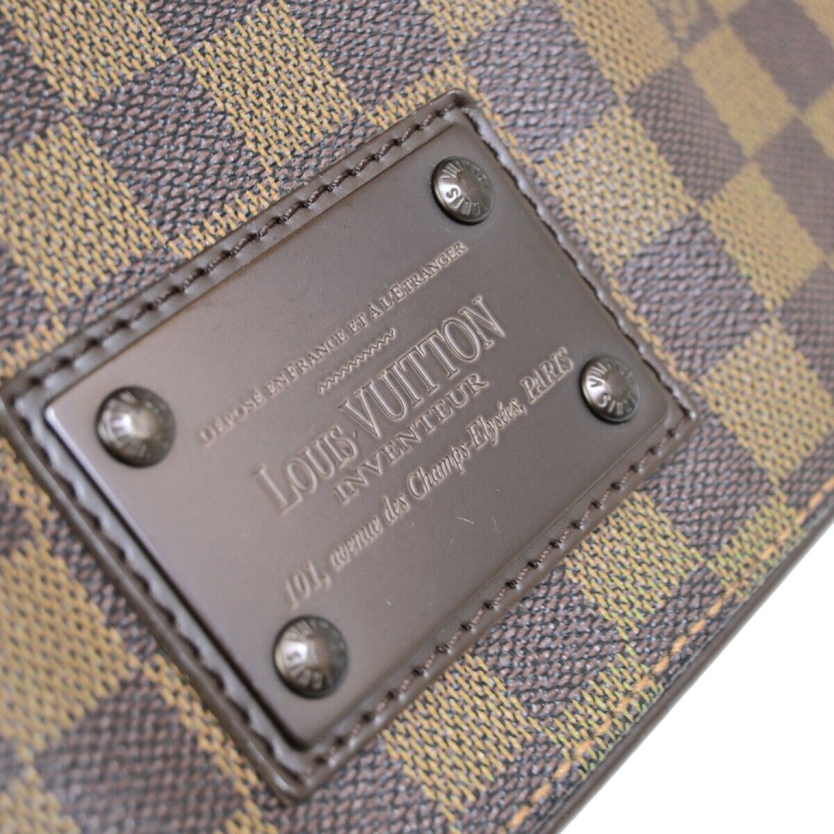 Louis Vuitton Brooklyn Brown Canvas Hand Bag