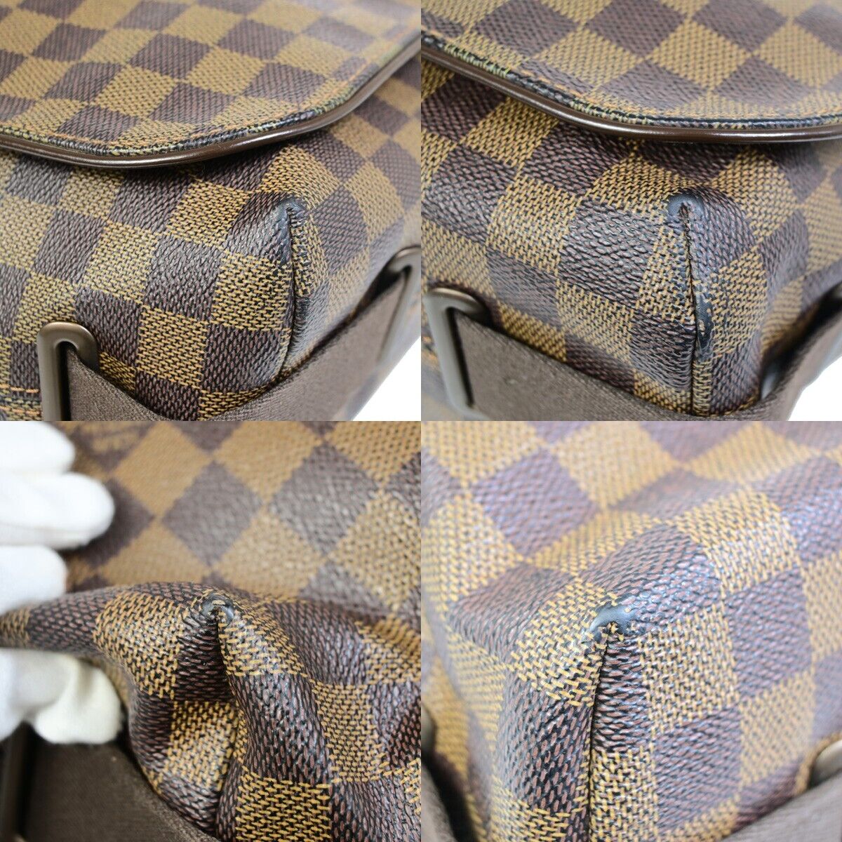 Louis Vuitton Brooklyn Brown Canvas Hand Bag