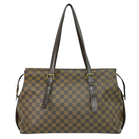 Louis Vuitton Chelsea Brown Canvas Shoulder Bag