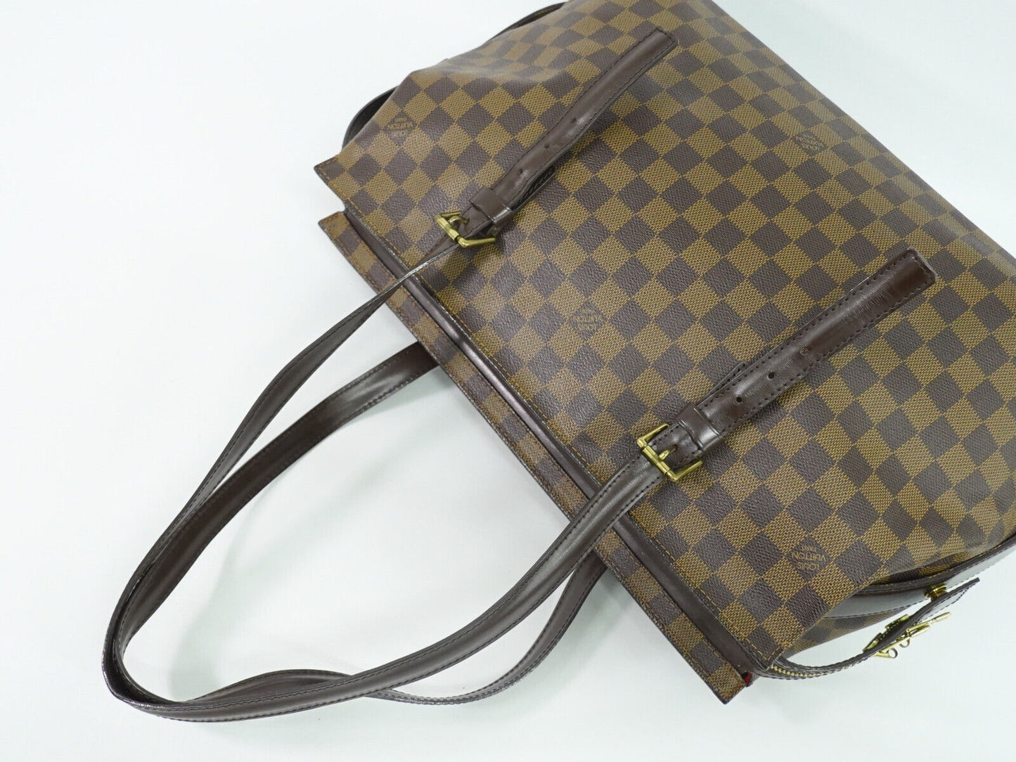 Louis Vuitton Chelsea Brown Canvas Shoulder Bag