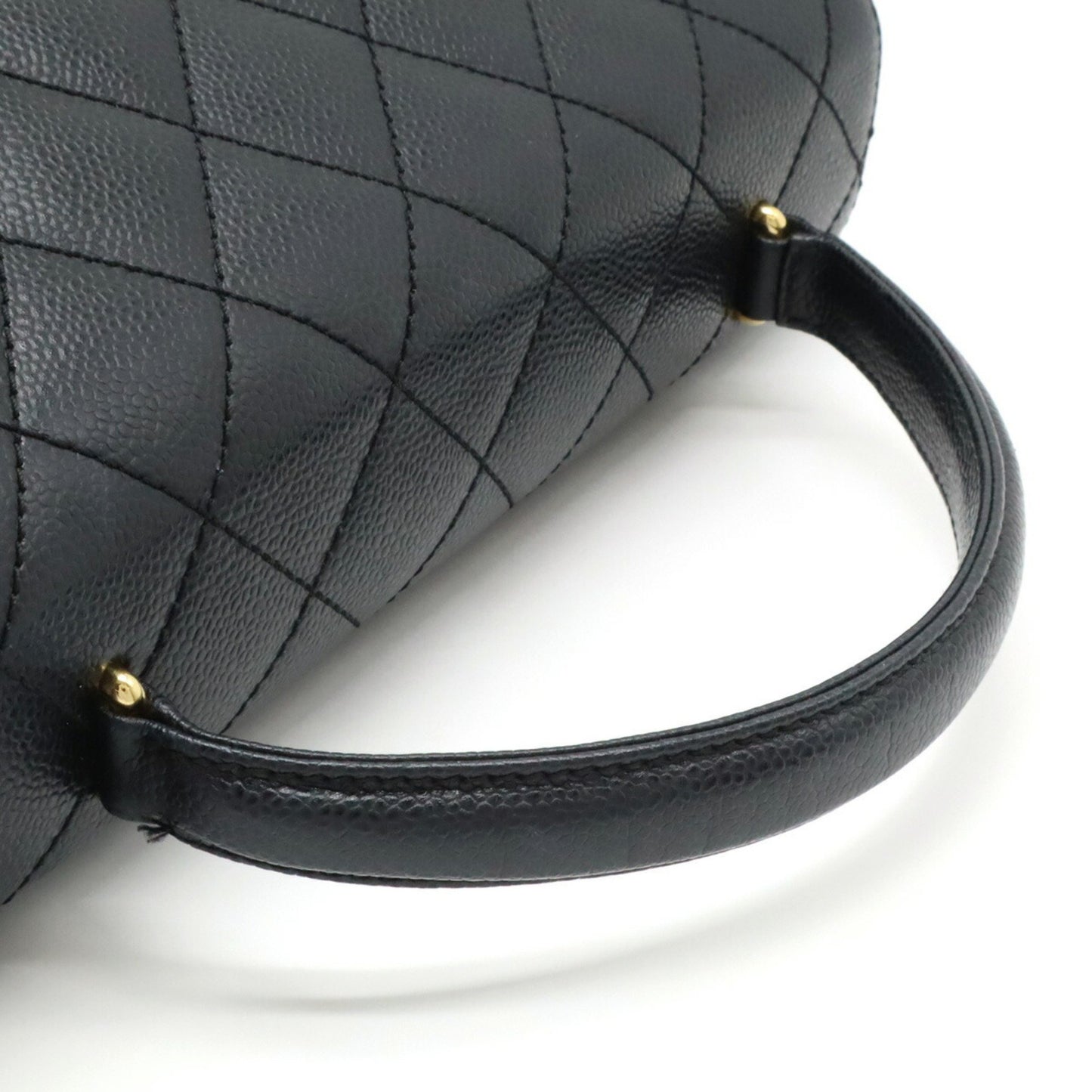 Chanel Coco Handle Black Leather Hand Bag