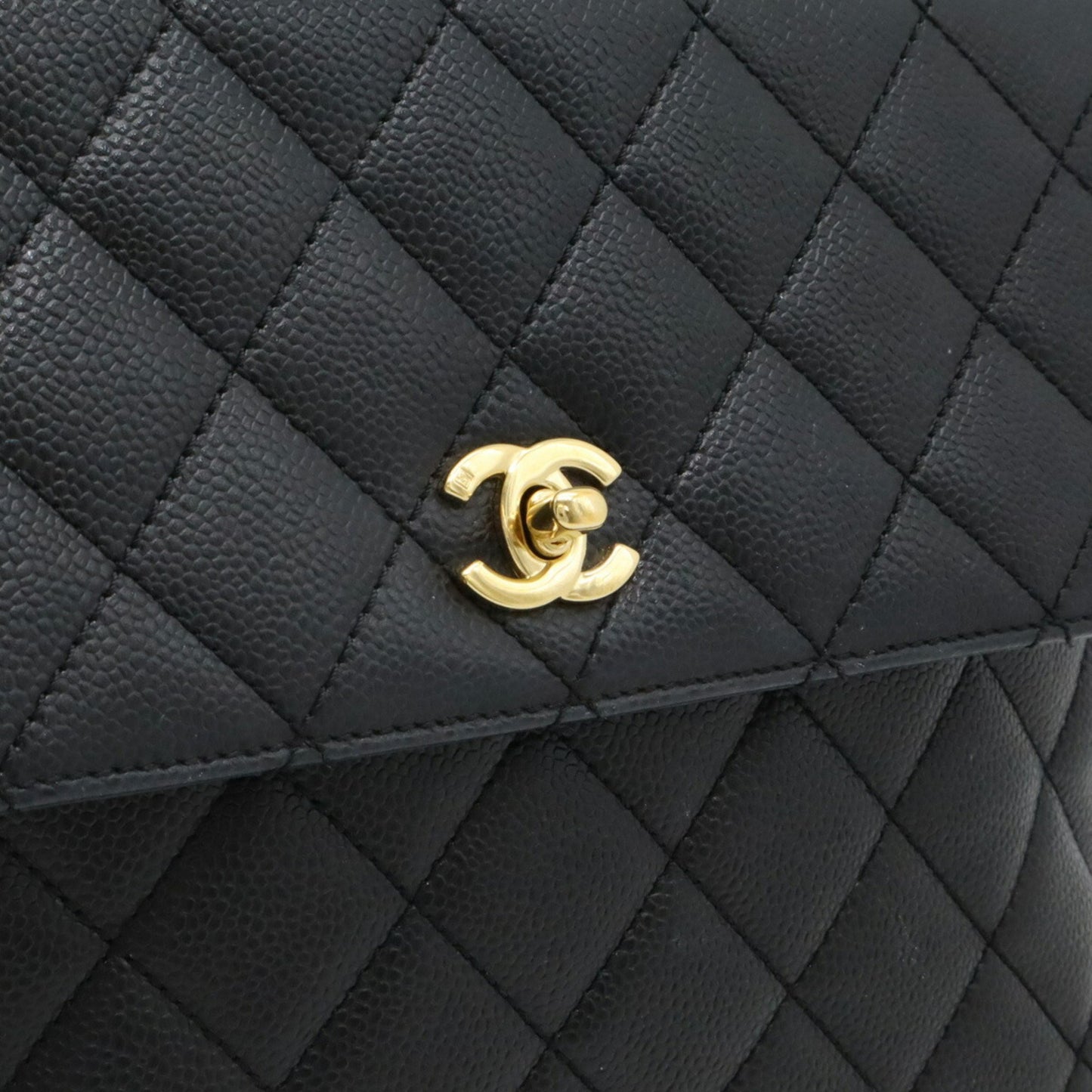 Chanel Coco Handle Black Leather Hand Bag