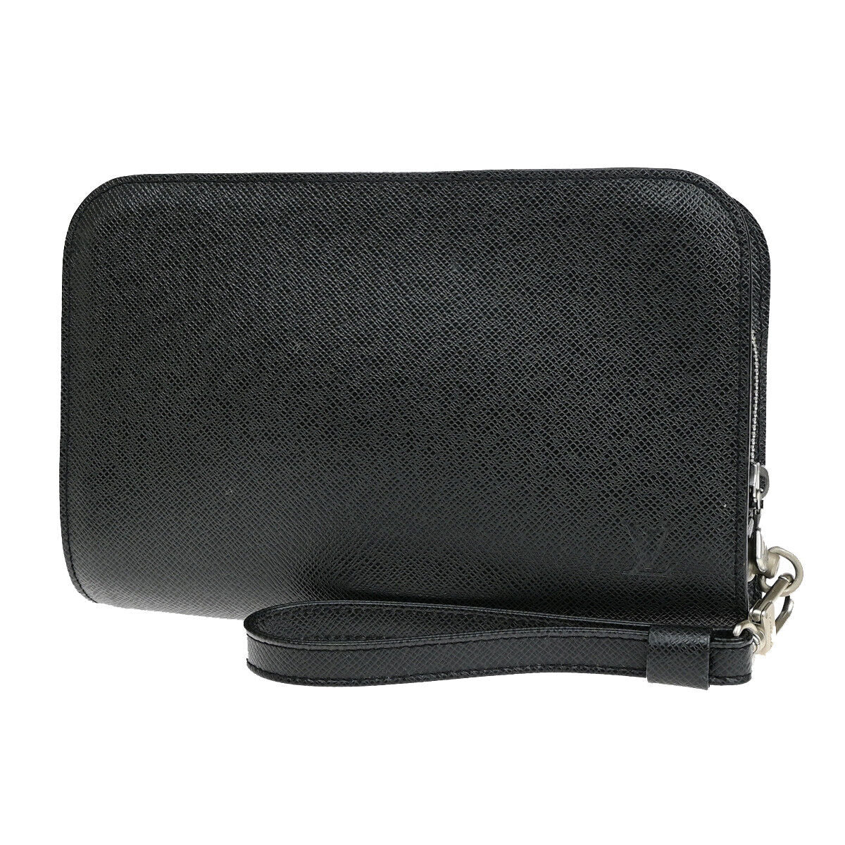 Louis Vuitton Baikal Black Leather Clutch Bag