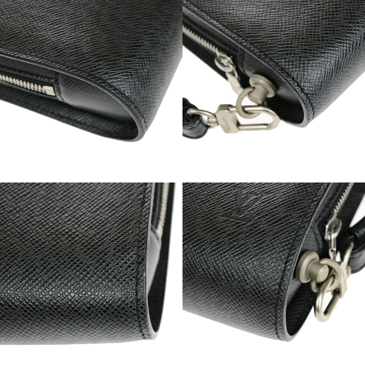 Louis Vuitton Baikal Black Leather Clutch Bag