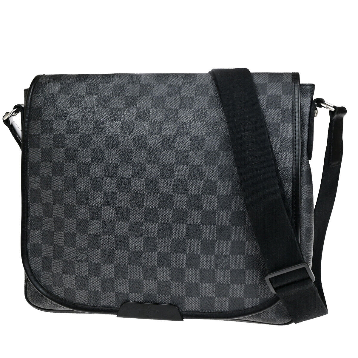 Louis Vuitton Daniel MM Black Canvas Shoulder Bag