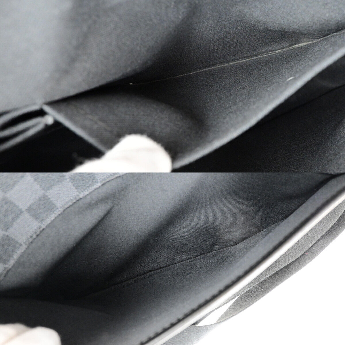 Louis Vuitton Daniel MM Black Canvas Shoulder Bag