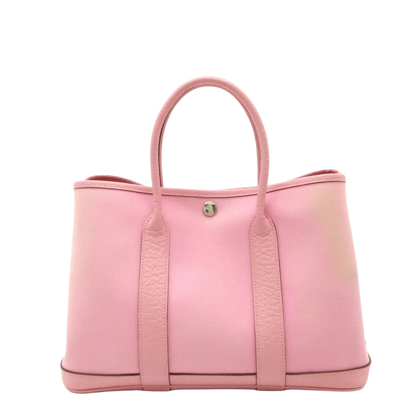 Hermès Garden Party Pink Canvas Tote Bag