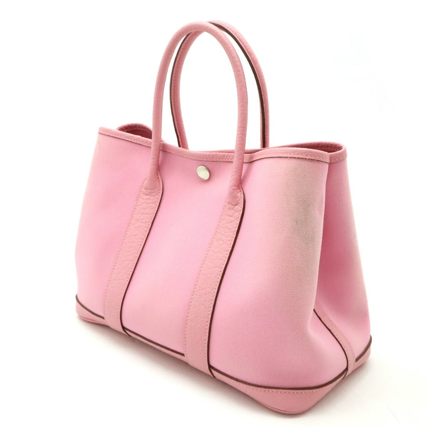 Hermès Garden Party Pink Canvas Tote Bag