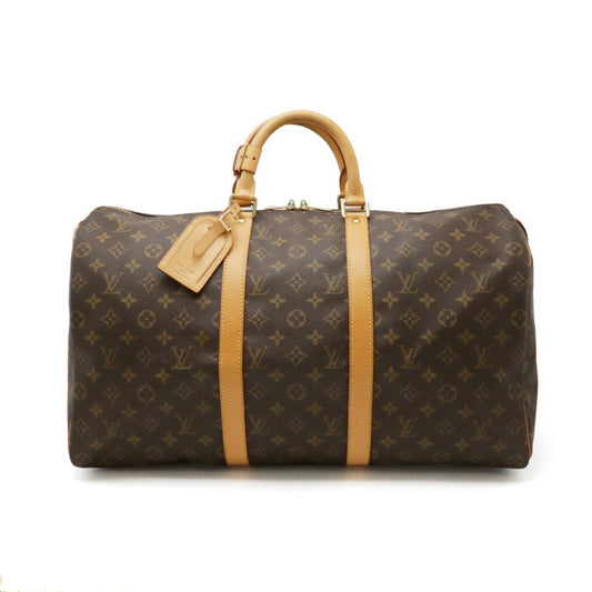 Louis Vuitton Keepall 50 Brown Canvas Travel Bag