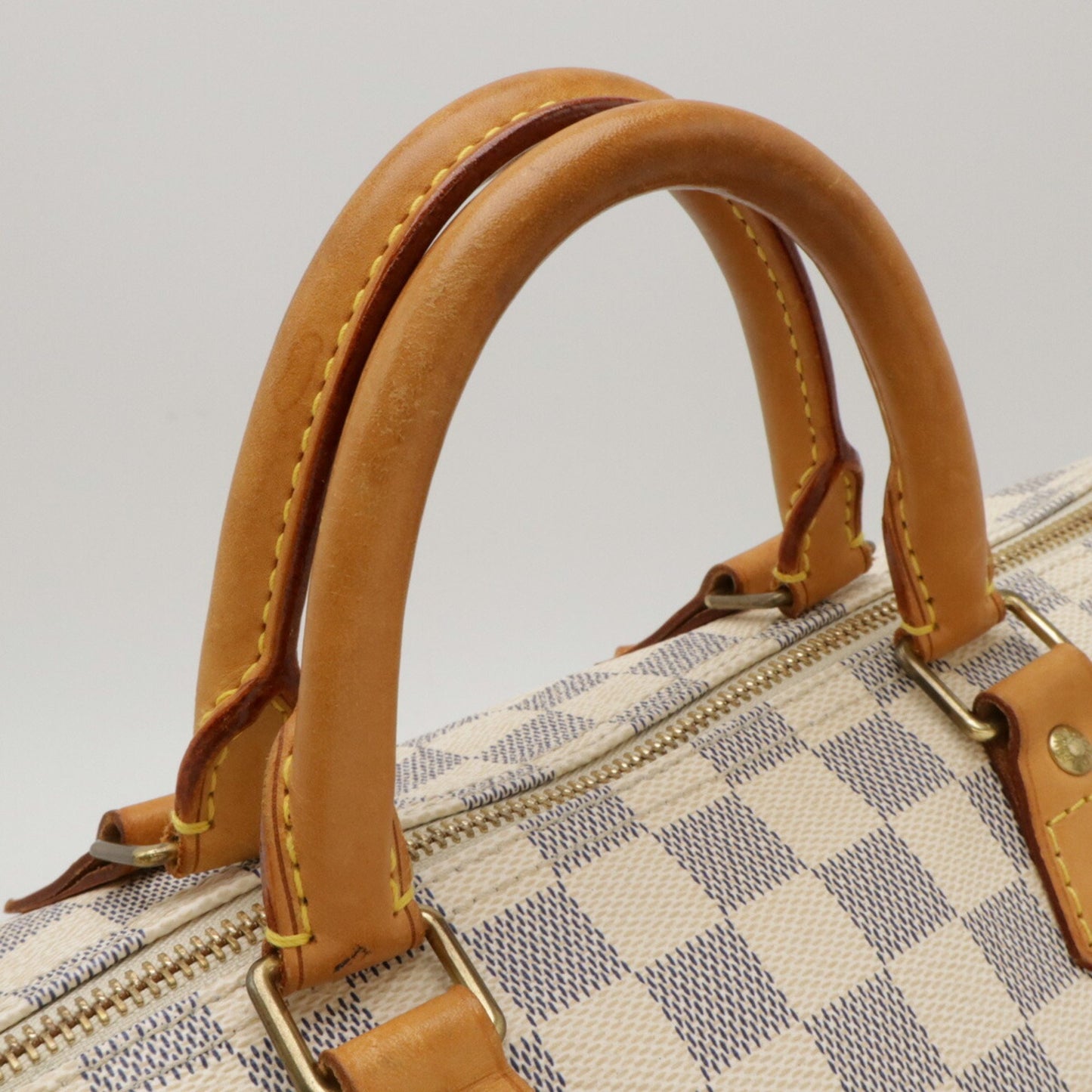 Louis Vuitton Speedy 35 White Canvas Hand Bag