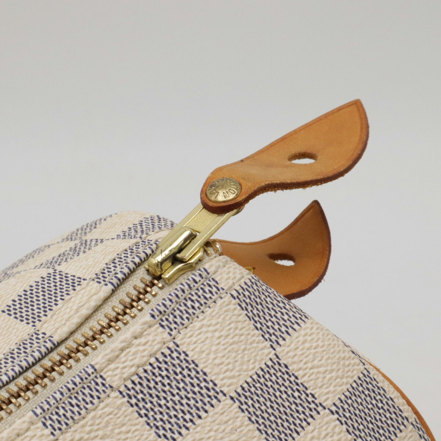 Louis Vuitton Speedy 35 White Canvas Hand Bag