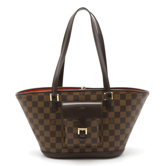 Louis Vuitton Manosque Brown Canvas Shoulder Bag