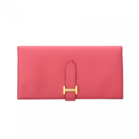 Hermès Béarn Pink Leather Wallet Accessories