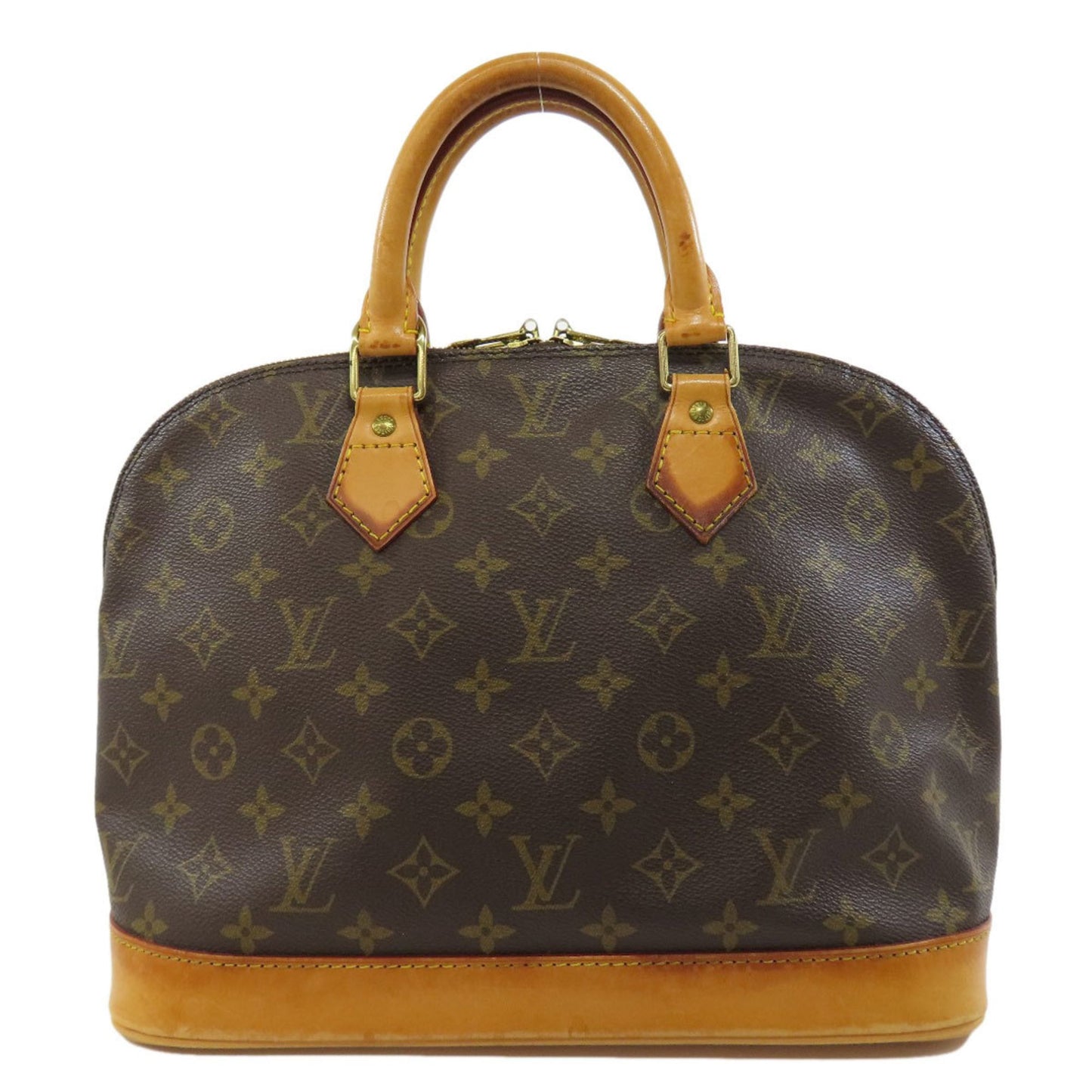 Louis Vuitton Alma Brown Canvas Hand Bag