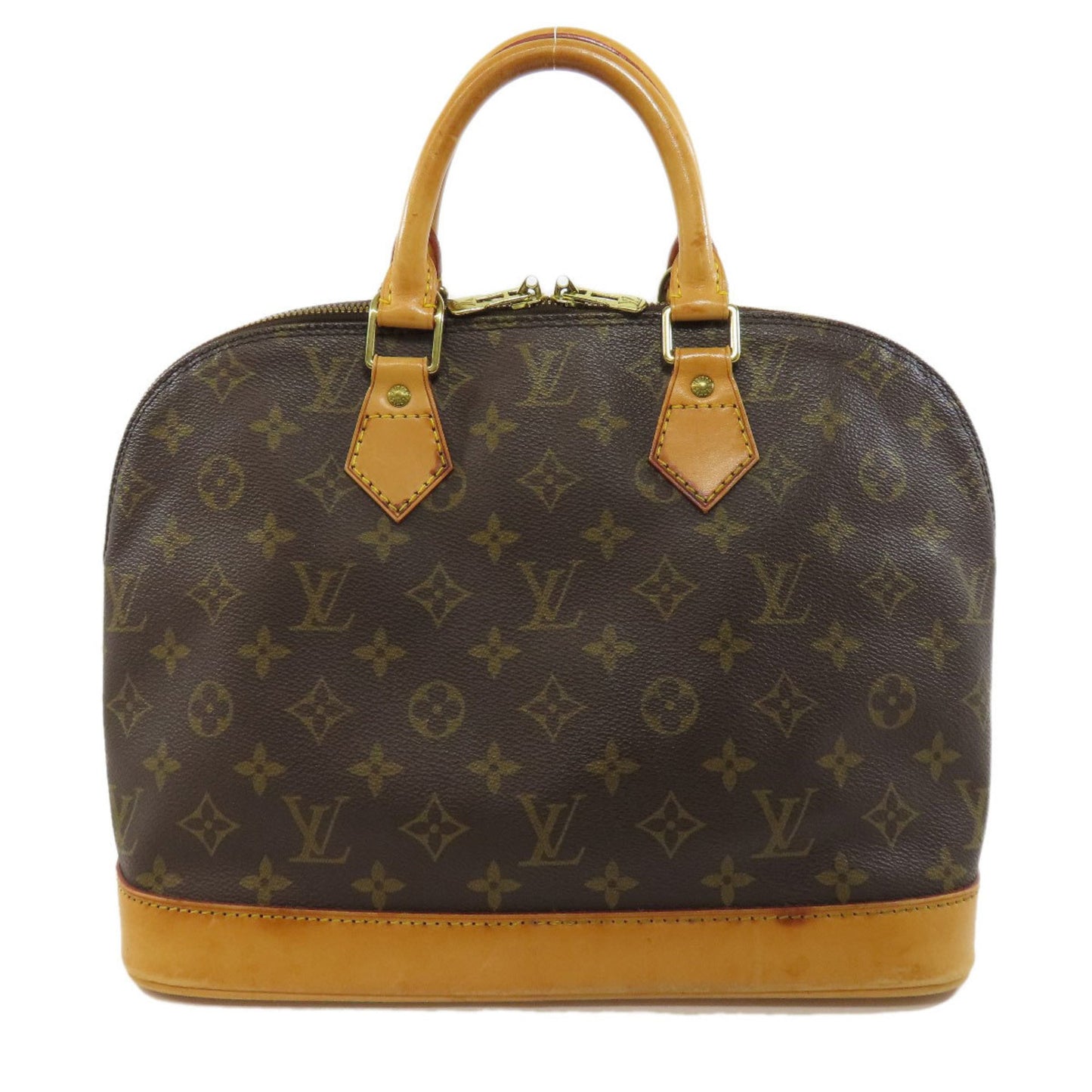 Louis Vuitton Alma Brown Canvas Hand Bag