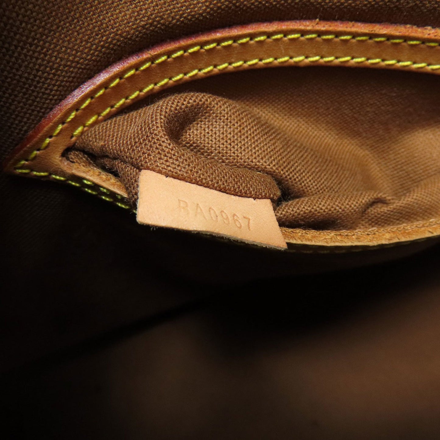 Louis Vuitton Alma Brown Canvas Hand Bag