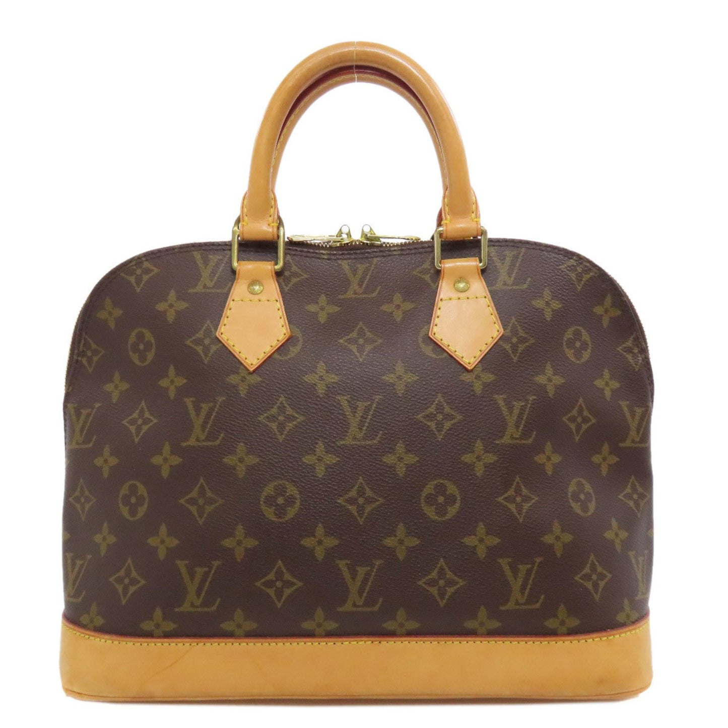 Louis Vuitton Alma Brown Canvas Hand Bag