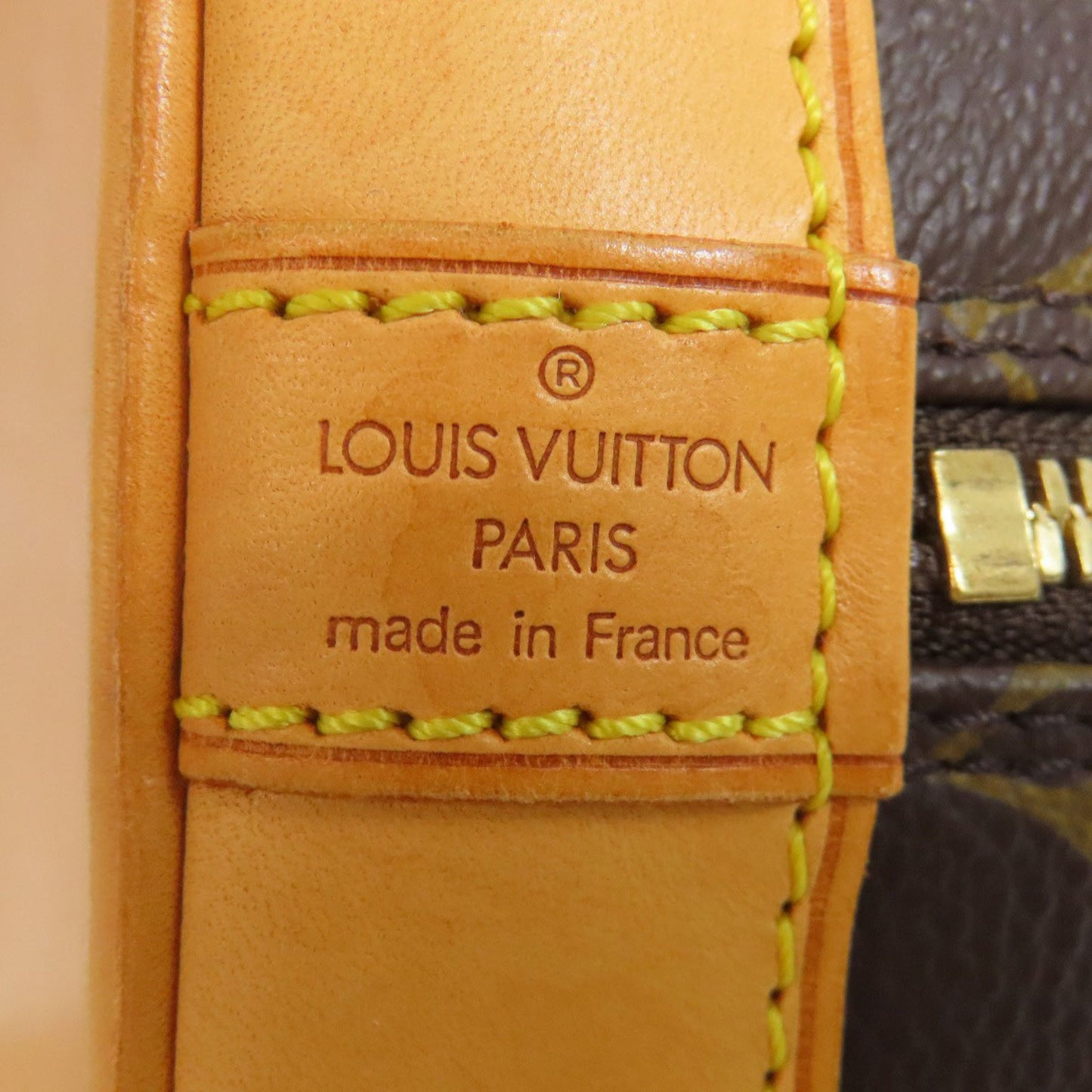 Louis Vuitton Alma Brown Canvas Hand Bag