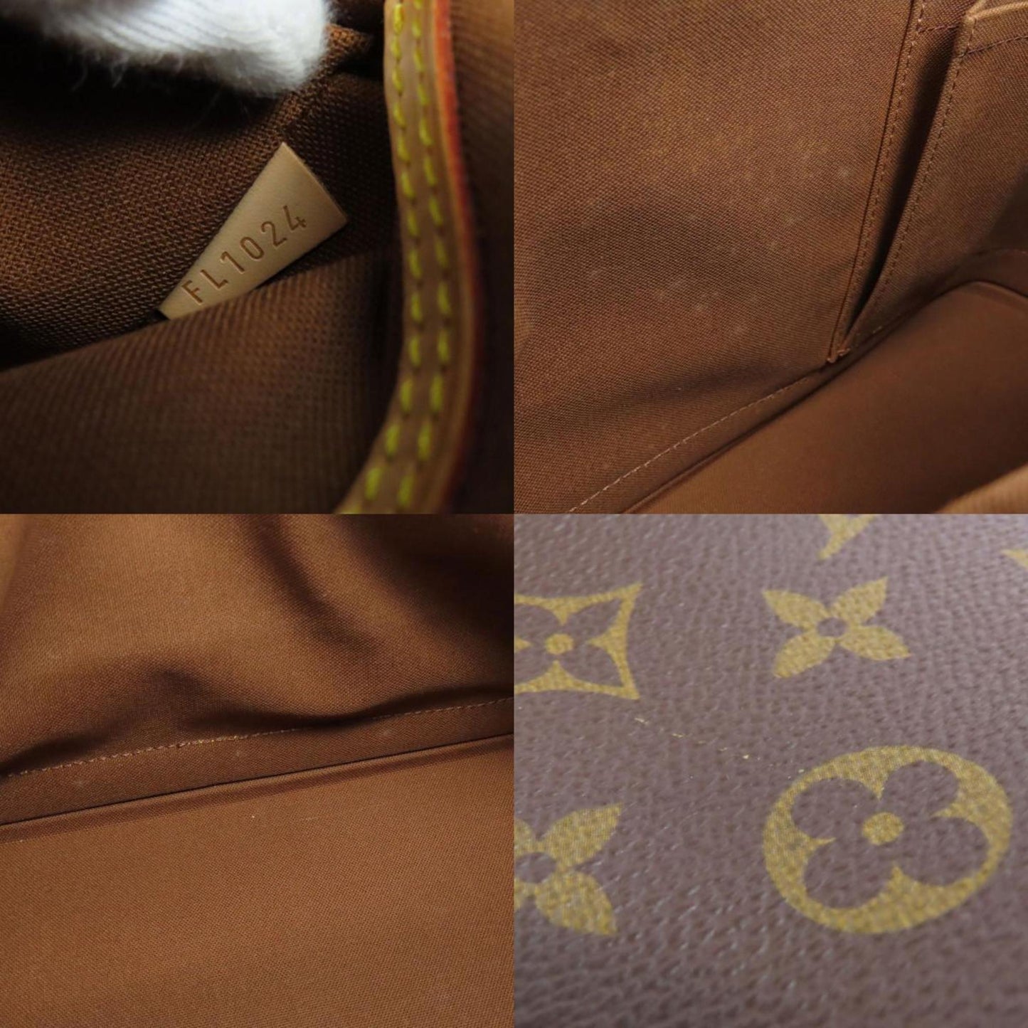 Louis Vuitton Alma Brown Canvas Hand Bag