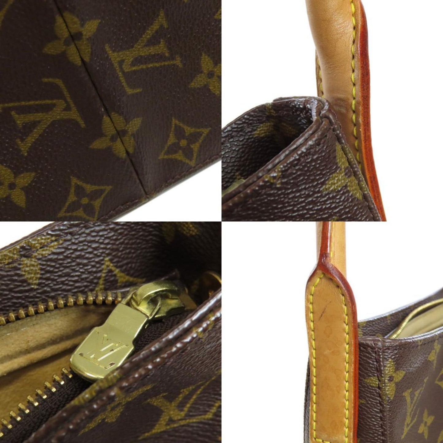 Louis Vuitton Looping GM Brown Canvas Shoulder Bag